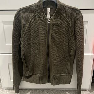 Lululemon Athletica Textured Green Jacket